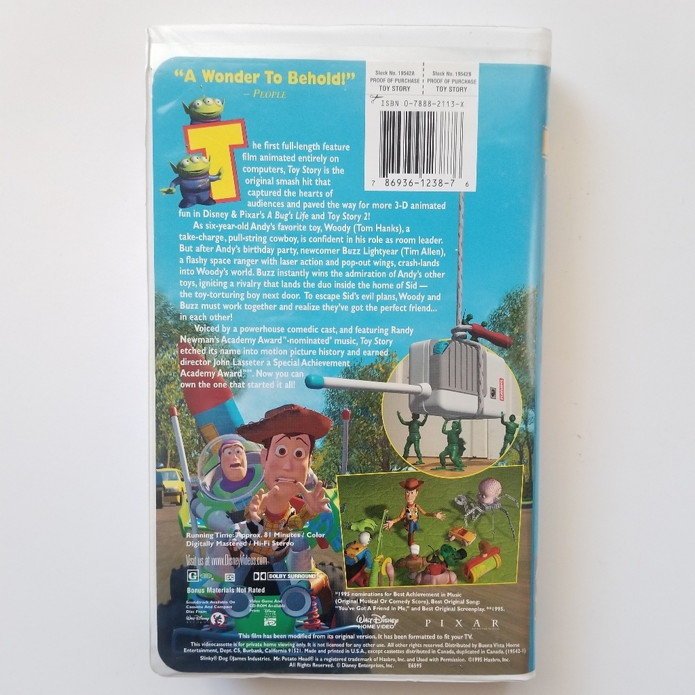 Toy Story Special Edition VHS - Picture 2 of 7